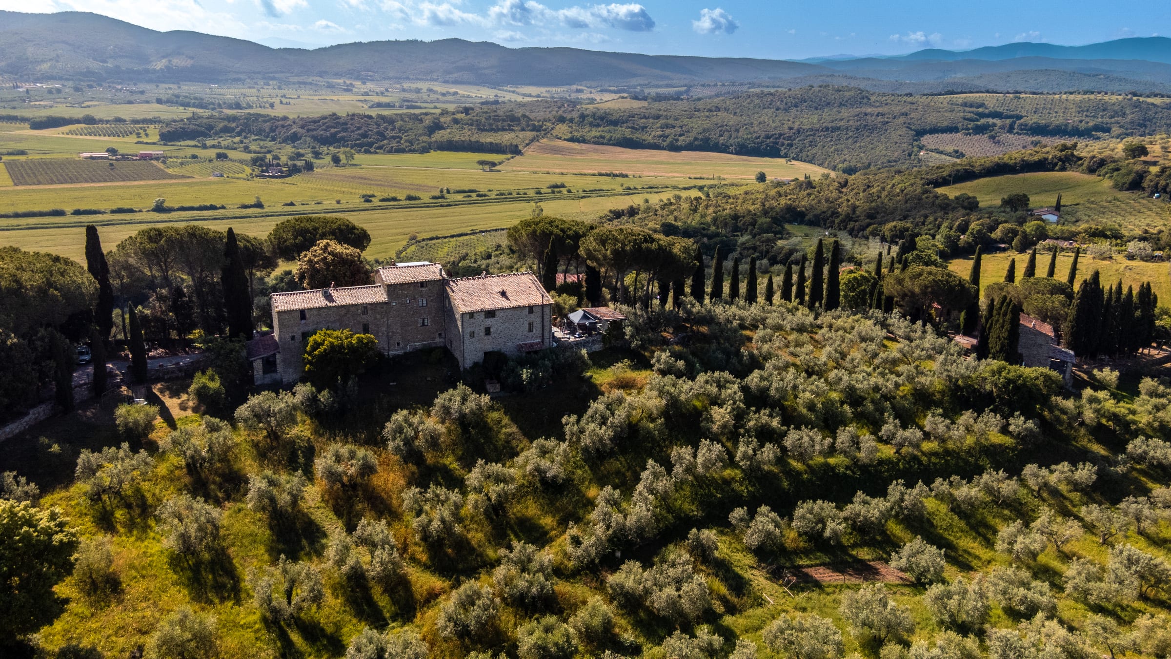 Landgut in der Toskana bei Sonnenuntergang – MASTERCLASS Toscana 2026